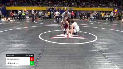 100 lbs Rd 6 - Consi Of 4 - Brayden Steinbach, St. Marys vs Roy Barak, Bishop McCort