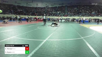 105 lbs Consi Of 16 #1 - Edwin Navejar, McAlester vs Sammy Byers, Harrah