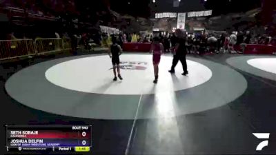 67 lbs Quarterfinal - Seth Sobaje, California vs Joshua Delfin, Lion Of Judah Wrestling Academy