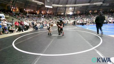 46 lbs Round Of 32 - Cassius Bennett, Tulsa North Mabee Stampede vs Kipp Bright, Smith Wrestling Academy