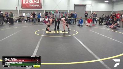 132 lbs Cons. Round 3 - William Edwards, Nova WC vs Adam Ayala, Williamsburg Wrestling Club