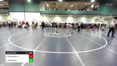 215 lbs Consi Of 16 #1 - Dylan Greenstein, MA vs Caleb Marzolino, PA