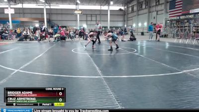 70 lbs Cons. Round 3 - Cruz Armstrong, Sublime Wrestling Academy vs Bridger Adams, Sublime Wrestling Academy