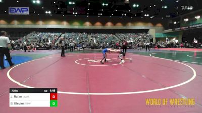 73 lbs Quarterfinal - Jaxon Roller, OKWA vs Brooks Blevins, Triumph Wrestling Club