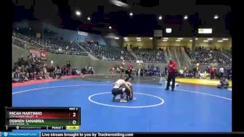 113 lbs Finals (8 Team) - Debren Sanabria, 2/1A Culver vs Micah Martinho, 2/1A Illinois Valley