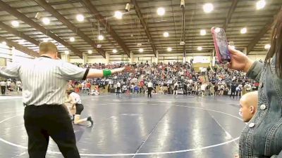 101 lbs Cons. Round 3 - Barrett Webb, Cedar Valley vs Brigham Brooker, Lone Peak