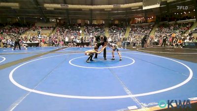 58 lbs Round Of 32 - Grayson Orrel, Berryhill Wrestling Club vs Cruz Canales, Claremore Wrestling Club