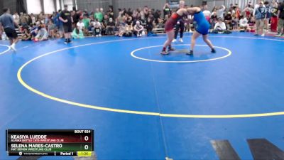 190 lbs Round 2 - Keasiya Luedde, Alaska Battle Cats Wrestling Club vs Selena Mares-Castro, Mat Demon Wrestling Club