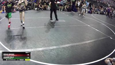 85 lbs Semis & 1st Wrestleback (8 Team) - Kegan Brown, South Dakota Thunder vs Konner Mills, Kansas Pythons