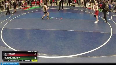 67 lbs Quarterfinal - Dominic Orozco, Aniciete Training Club vs Jett Higley, JWC