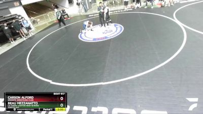 106 lbs Champ. Round 1 - Beau Mezzanatto, La Costa Canyon High School Wrestling vs Carson Alford, Granite Wrestling Club