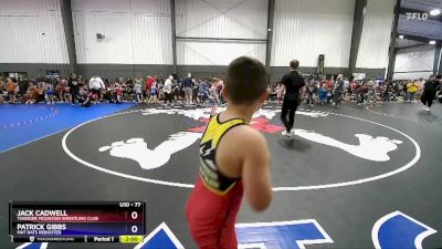 77 lbs Champ. Round 1 - Jack Cadwell, Thunder Mountain Wrestling Club vs Patrick Gibbs, Mat Rats Rebooted