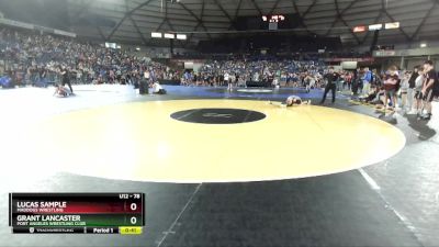 78 lbs 7th Place Match - Lucas Sample, Maddogs Wrestling vs Grant Lancaster, Port Angeles Wrestling Club