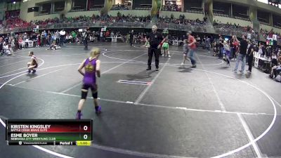 58 lbs Cons. Round 3 - Kirsten Kingsley, Battle Creek Brave Elite vs Esme Boyer, Nebraska City Wrestling Club