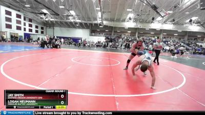 197 lbs Champ. Round 1 - Logan Neumann, Missouri Baptist University vs Jay Smith, Eastern Oregon University (OR)