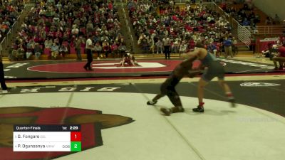 149 lbs Quarterfinal - Danny Fongaro, Columbia vs Pj Ogunsanya, Army