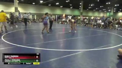 155 lbs Round 2 (6 Team) - Paola Vergara, Nebraska Hula Girls vs Emily Parrish, MXW - RAW