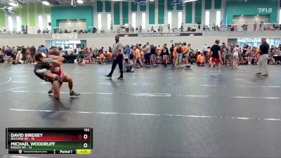 132 lbs Round 2 (4 Team) - David Birdsey, Bulldog WC vs Michael Woodruff, Eagles WC