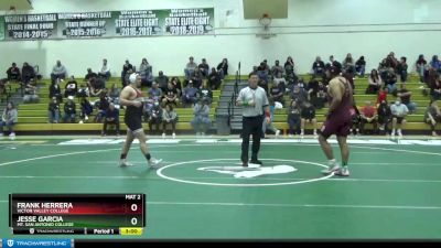 285 lbs Quarterfinal - Frank Herrera, Victor Valley College vs Jesse Garcia, Mt. San Antonio College