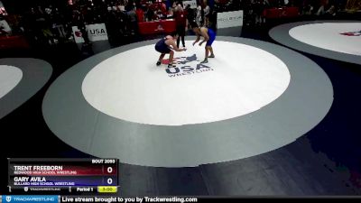 285 lbs Champ. Round 2 - Trent Freeborn, Redwood High School Wrestling vs Gary Avila, Bullard High School Wrestling