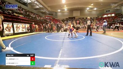 52-57 lbs Rr Rnd 2 - Claire Jabben, Caney Valley Wrestling vs Jolynn Arnold, Sperry Wrestling Club