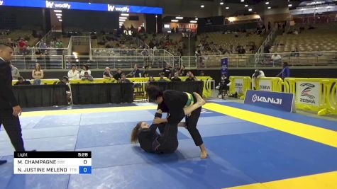 MARY-KATE CHAMPAGNE vs NADIA JUSTINE MELENDEZ 2024 Pan Jiu Jitsu IBJJF Championship
