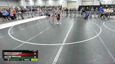 86 lbs Quarterfinal - Kutter Preslaski, Wisconsin vs Kiptyn Youngblut, Immortal Athletics WC