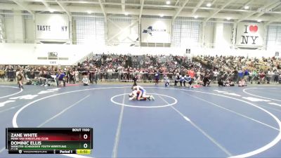 102 lbs Champ. Round 1 - Dominic Ellis, Webster Schroeder Youth Wrestling Club vs Zane White, Penn Yan Wrestling Club