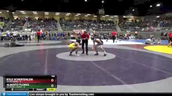 106 lbs Quarterfinals (8 Team) - Alberto Flores, 5A Crook County vs Kyle Schertenleib, 5A Hillsboro