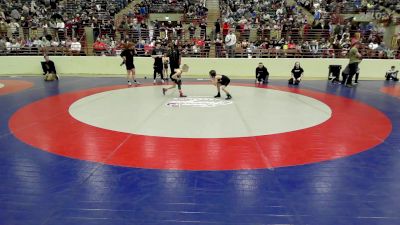 54 lbs Round Of 16 - Cooper Wright, Morris Fitness Wrestling Club vs Jaxon Fender, Woodstock City Wrestling