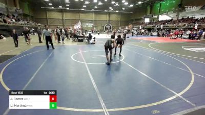 116 lbs 5th Place - Jordan Gamez, Wolfpack WC vs Uriah Martinez, Free Agent