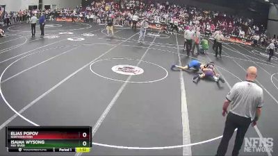 4A 138 lbs Semifinal - Elias Popov, Northwestern vs Isaiah Wysong, May River