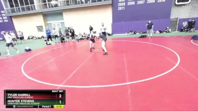 144 lbs Cons. Round 4 - Tyler Harrill, MWC Wrestling Academy vs Hunter Stevens, Sarbacker Wrestling Academy