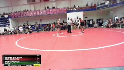 113 lbs Placement (16 Team) - Jason Prough, Norwell vs Cooper Doucett, Hamilton Heights