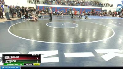 126 lbs Quarterfinal - Hoyt Hvass, Lewiston vs Jett Mechling, Pocatello