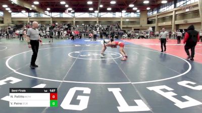 120 lbs Semifinal - Nicky Pallitto, Bergen Catholic vs Vincent Paino, St. Joseph Regional