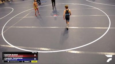 78 lbs Quarterfinal - Easton Busho, Owatonna Wrestling Academy vs Camdon Thompson, Peak Wrestling Club