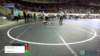 52 lbs Consi Of 4 - Colton Tecumseh, Mojo Grappling Academy vs Grant Remus, Barnsdall Youth Wrestling