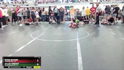 76 lbs Semis & 1st Wrestleback (8 Team) - Kyler Wright, Cocoa Beach WC vs Kiyan Bassiri, Glasgow WA