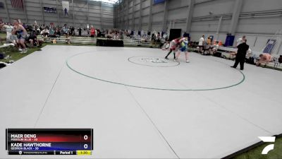 220 lbs Placement Matches (8 Team) - Maer Deng, Missouri Blue vs Kade Hawthorne, Georgia BLACK