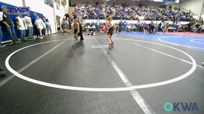 55 lbs Semifinal - Clayton Wardlow, Heat vs Dominic Simonds, Catoosa Youth Wrestling