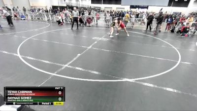 108 lbs Cons. Semi - Teyah Cabinian, Hawaii Wrestling Academy vs Daynah Gomez, Arizona Girls Wrestling