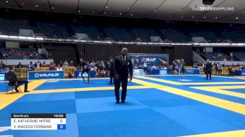 ELIZABETH KATHERINE MITROVIC vs VERONICA MACEDO FERNANDEZ 2019 World IBJJF Jiu-Jitsu No-Gi Championship