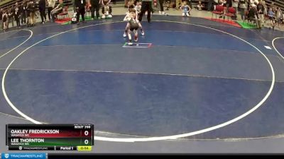 52-55 lbs Semifinal - Lee Thornton, Wasatch WC vs Oakley Fredrickson, Wasatch WC