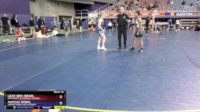 123 lbs Round 3 - Mateah Roehl, Askren Wrestling Academy vs Leah Ben-Israel, University Of Central Florida