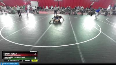 215 lbs Semifinal - Isaiah Horan, Askren Wrestling Academy vs Maxwell Louis-Kohn, Wisconsin