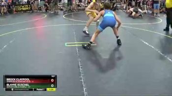 107 lbs Round 3 (6 Team) - Brock Claypool, American Gladiators-Blue vs Blayne Kuschel, Untouchables Purple
