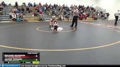 B-1 lbs Cons. Round 1 - Benjamin Wilkerson, Linn-Mar Wrestling Club vs Kemper Thomann, Husky Wrestling Club