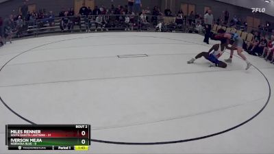 147 lbs Round 1 (8 Team) - Miles Renner, South Dakota Lightning vs Iverson Mejia, Nebraska Blue