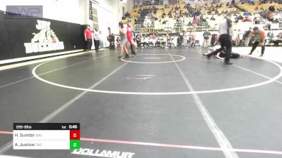 285-B lbs Semifinal - Hagen Sumter, Grove vs Austin Justice, Tahlequah Wrestling Club